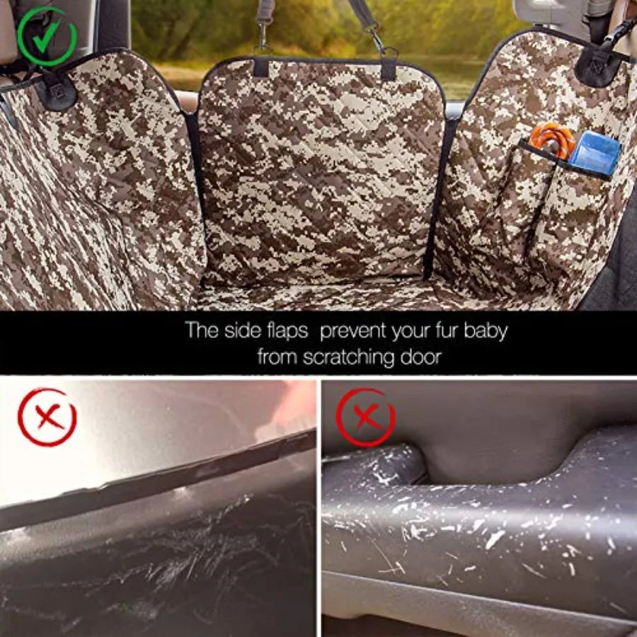 Waterproof Dog Car Hammock with Mesh Window