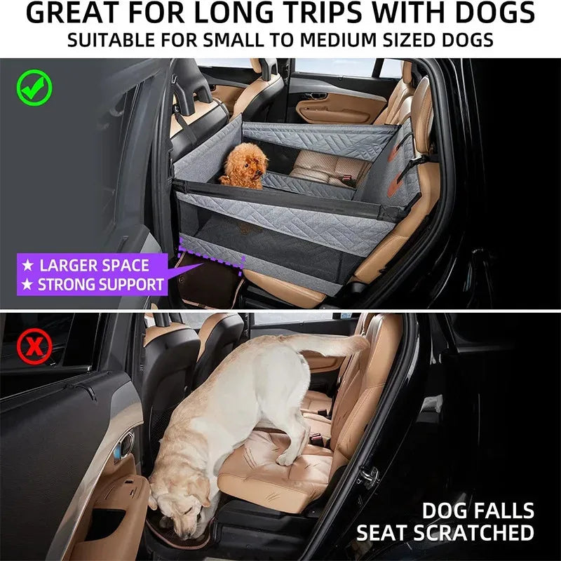 Black Full Coverage Back Seat Hammock Extender for Cars