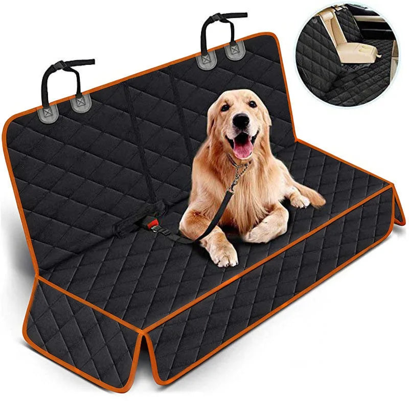 Orange Rear Seat Covers for Dogs Hammock