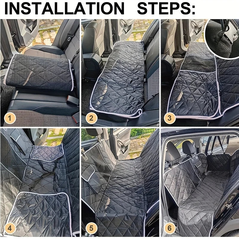 Rear Seat Covers Waterproof Dog Car Backseat Cover