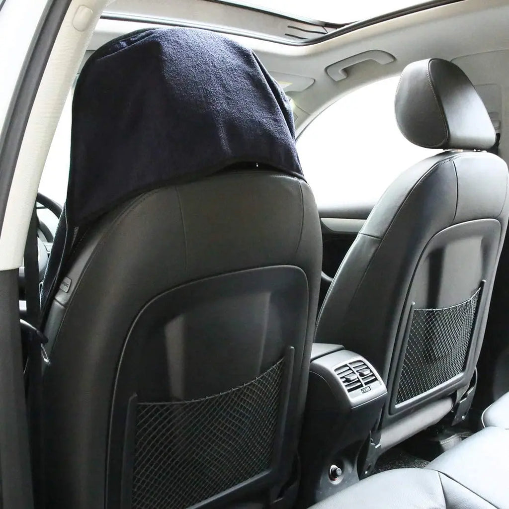 Black Towel Front Seat Protector for Dogs