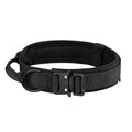 Black Tactical Dog Collar for Medium and Large Dogs