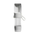 Gray Pet Travel Water Bottle with Food Container