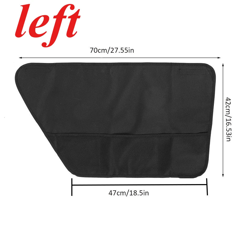 Black Anti-Scratch Car Door Panel Guard Set for Dogs 1 Pair