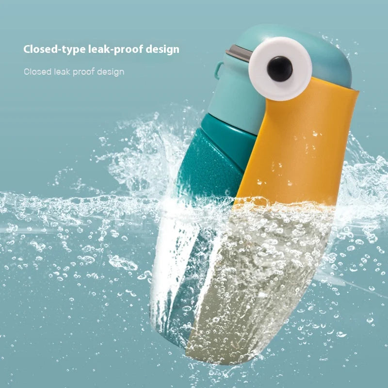 Khaki Portable Dog Water Bottle