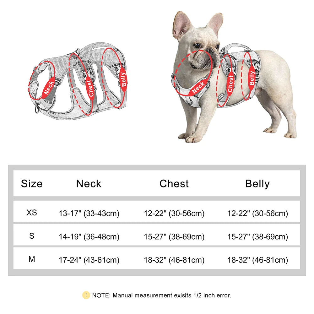 Black Escape Proof Reflective Dog Harness for Small, Medium, and Large Dogs