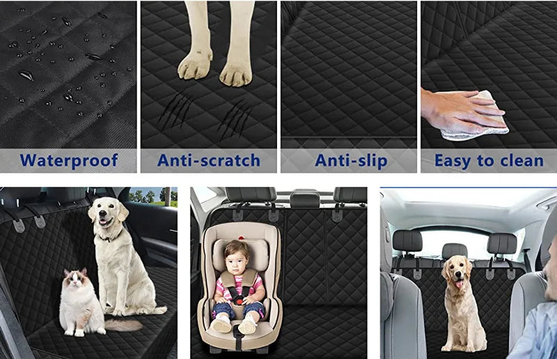 Orange Rear Seat Covers for Dogs Hammock