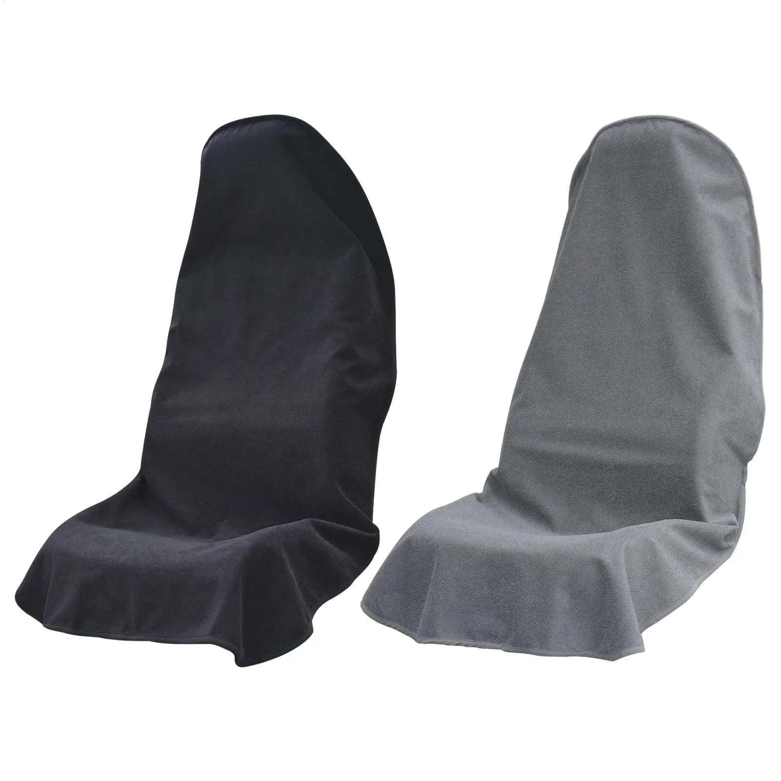 Gray Towel Front Seat Protector for Dogs