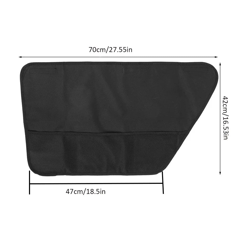 Black Anti-Scratch Car Door Panel Guard Set for Dogs 1 Pair