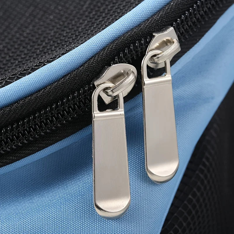 Brown Portable Mesh Dog Backpack